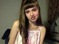 Eva Busty Brunette Teen Teases And Masturbate